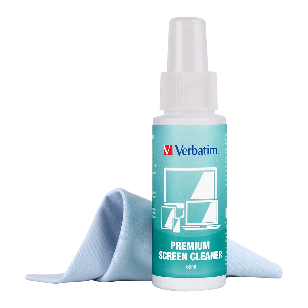 4895117966105 Verbatim Premium Screen  Cleaning Kit - 60ml. Laptop, Phone, Tablet, Monitors, Screens, Glass. Antibacterial