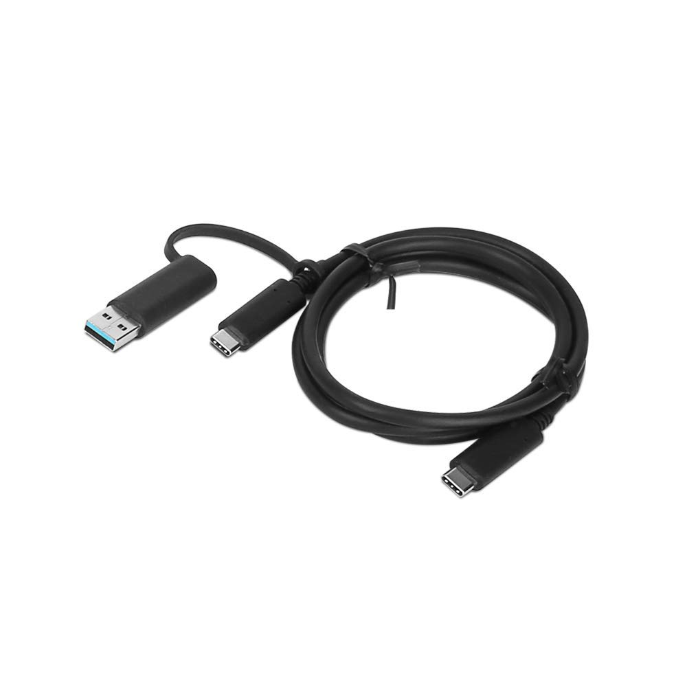 193386287346 LENOVO Hybrid USB-C Cable with USB-A Adapter 5A 24Pin support 10Gbps 1M Cable