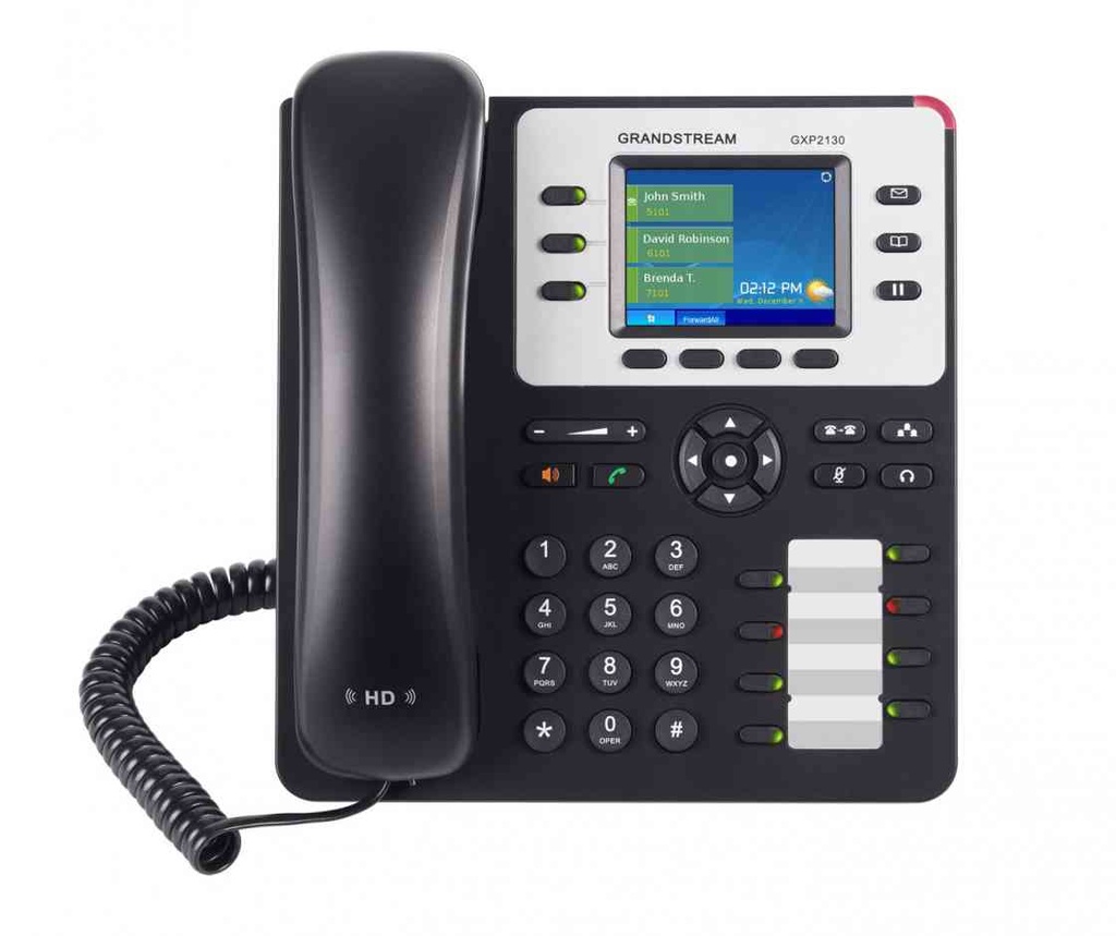 6947273701569 *LS Grandstream GXP2130 3 Line IP Phone, 3 SIP Accounts, 320x240 Colour LCD Screen, HD Audio, Built-In Bluetooth