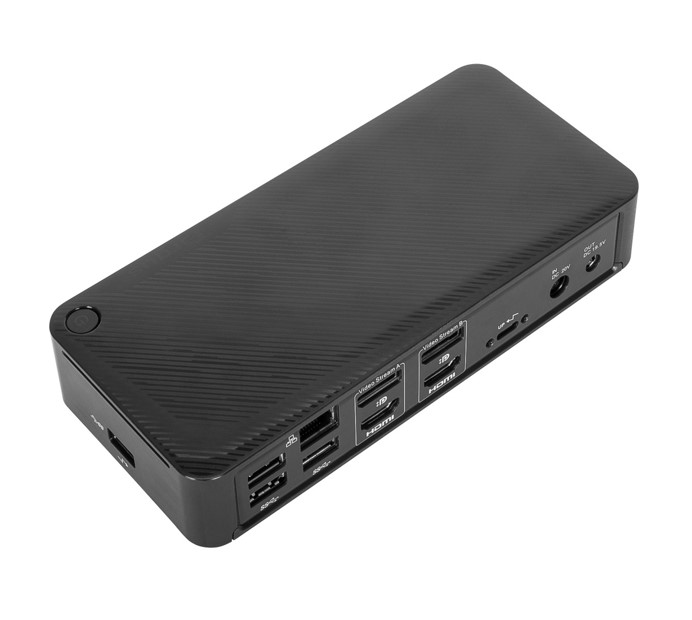 92636357283 Targus Universal USB-C Dual Video 4K Docking Station with 100W Power Delivery 2x4K UHD@60Hz 2xHDMI2.0 2xDP USB-C 4xUSB-A GLAN Audio Combo ~DOCK190AUZ