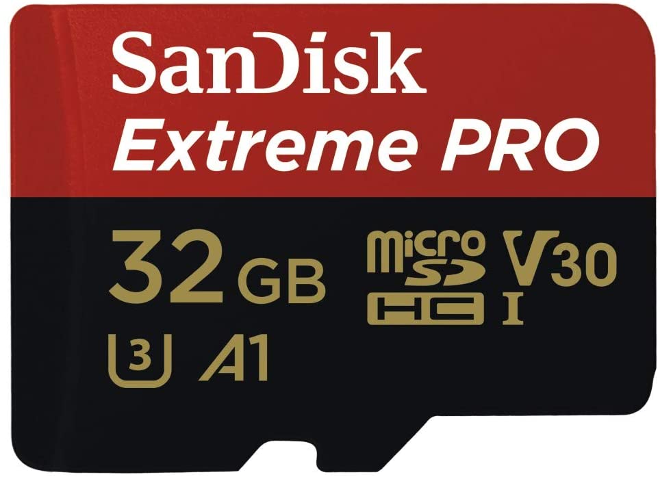 619659155414 SanDisk Extreme Pro 32GB microSD SDHC SQXCG 100MB/s 90MB/s V30 U3 C10 UHS-1 4K UHD Shock temperature water  X-ray proof with SD Adaptor >16GB
