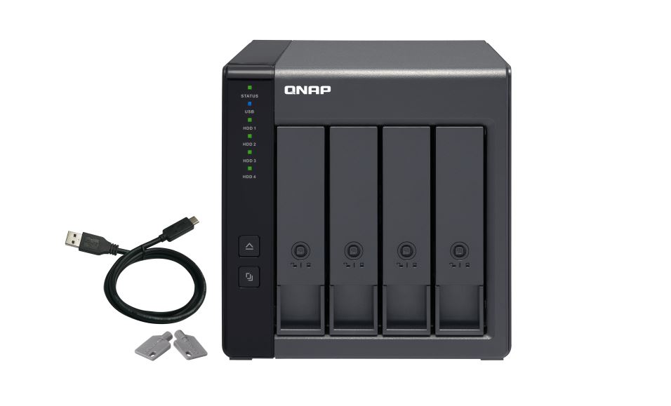 4713213514429 QNAP TR-004, 4 BAY DAS(NO DISK) HARDWARE RAID EXPANSION FOR WIN,MAC,LINUX DEVICE, TWR, 2YR,
