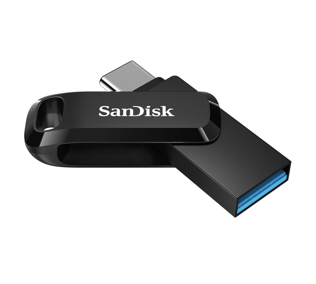 619659177201 SanDisk 128GB Ultra Dual Drive Go 2-in-1 USB-C  USB-A Flash Drive Memory Stick 150MB/s USB3.1 Type-C Swivel for Android Smartphones Tablets Macs PCs