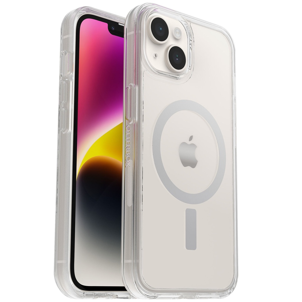 840262388221 OtterBox Symmetry+ Clear MagSafe Apple iPhone 14 / iPhone 13 Case Clear - (77-8928), DROP+ 3X Military Standard, Ultra-Sleek, 7 Years Warranty