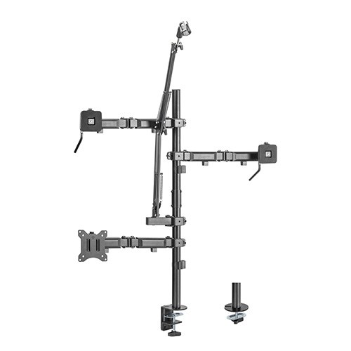 6956745164603 Brateck Single-Monitor All-in-One Studio Setup Desktop Mount Fix 17"-32" Up to 9kg(LS)