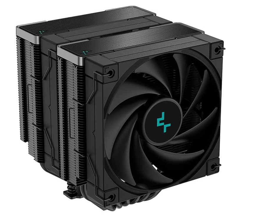 6933412727842 DeepCool AK620 Zero Dark High Performance CPU Cooler Dual-Tower Design, 2x120mm Fluid Dynamic Bearing Fans, 6 Copper Heat Pipes Intel LGA1700/AMD AM5
