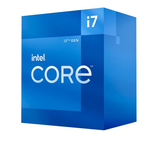 5032037237826 Intel i7 12700F CPU 3.6GHz (4.9GHz Turbo) 12th Gen LGA1700 12-Cores 20-Threads 25MB 65W Graphic Card Required Retail Box Alder Lake with fan
