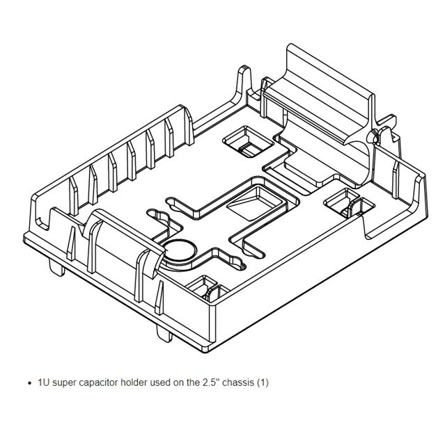 889488543922 LENOVO  ThinkSystem SR645 Supercap Holder Kit on 2.5" Chassis