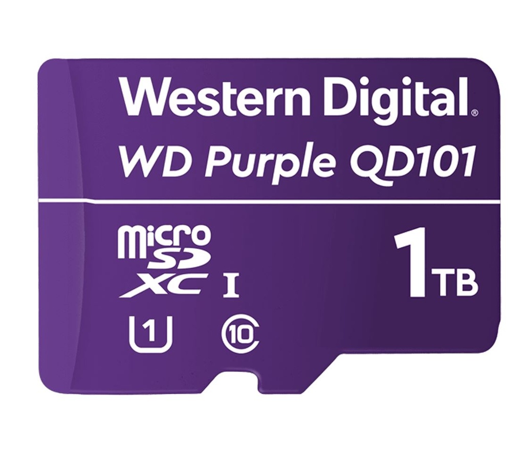 718037884493 Western Digital WD Purple 1TB MicroSDXC Card 24/7 -25°C to 85°C Weather  Humidity Resistant for Surveillance IP Cameras mDVRs NVR Dash Cams Drones