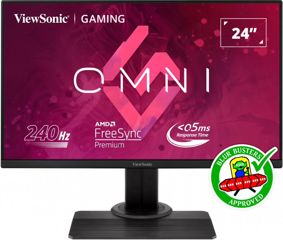 766907011074 ViewSonic 24'' 240 Hz 0.5ms GTG, IPS FHD, HDR400, 350 cd/m² , BLUR BUSTERS  2.0, FPS, RTS, MOBA Game mode, HAS, XG2431 Professional Gaming Monitor