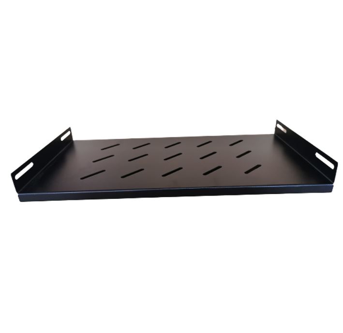 ACC-FSHELF350 LDR Fixed 1U 350mm Deep Shelf Recommended for 19" 600mm Deep Cabinet - Black Metal Construction