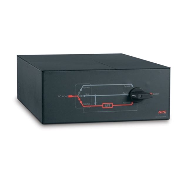 UPAPC-SBP10KRMI4U APC Service Bypass Panel, 4U RM, 230V/HW Input, 2x IEC C19  8x IEC C13 Output