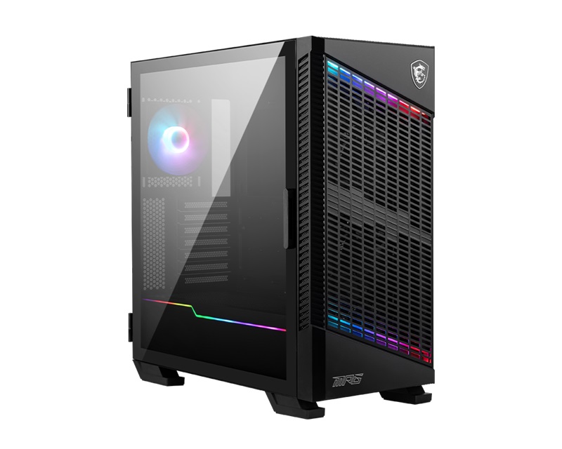 4719072829292 MSI MPG VELOX 100P AIRFLOW Mid-Tower Case, E-ATX / ATX / M-ATX / ITX, 7x Expansion Slots, 2x USB 3.2, 1x USB-C, 1x Audio, 1x Mic, 2x 2.5", 2x3.5"