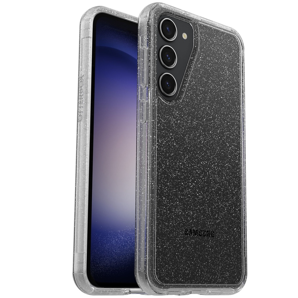 840304713875 OtterBox Symmetry Clear Samsung Galaxy S23+ 5G (6.6") Case Stardust (Clear Glitter) - (77-91205), DROP+ 3X Military Standard, 7 Years Warranty