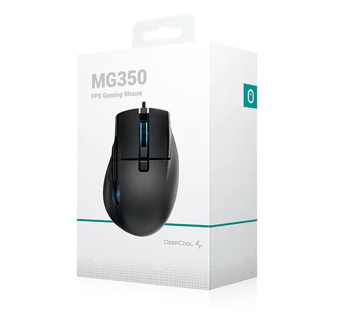 6933412796312 DeepCool MG350 FPS Gaming Mouse, 16000 DPI Optical Sensor, Pixart PAW 3335, 400 IPS, Self-Adjusting FPS, 8 Programmable Buttons, Omron Micro Switches