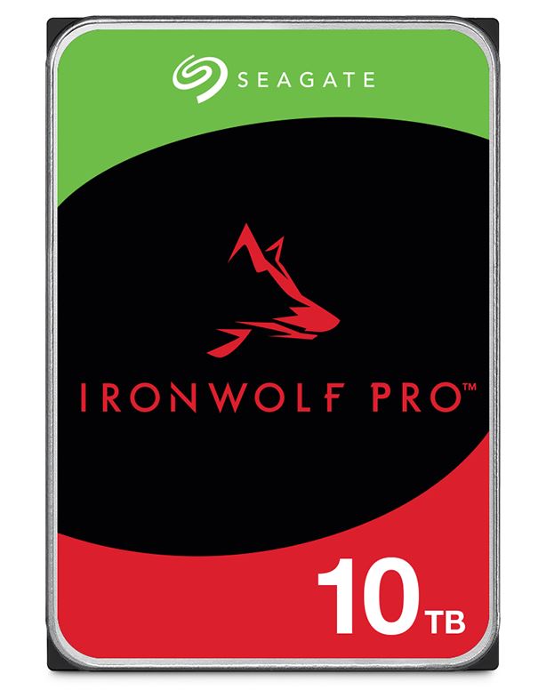 8719706432320 Seagate 10TB 3.5" IronWolf Pro NAS  SATA Hard Drive (ST10000NT001) -5-year limited warranty -6Gb/s Connector - CMR Recording Technology