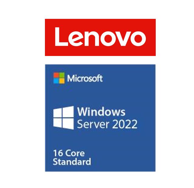 889488594948 LENOVO Windows Server 2022 Standard ROK (16 core) - MultiLang ST50 / ST250 / SR250 / ST550 / SR530 / SR550 / SR650 / SR630, Need to Purchase CALS