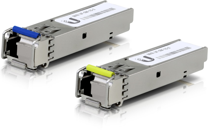 810010076984 Ubiquiti UFiber1 Gbps Bidirectional Single-Mode SFP Module, 2-Pack, Up 3km Distance, Simplex LC Connector, No Fiber Cable, 2Yr Warr