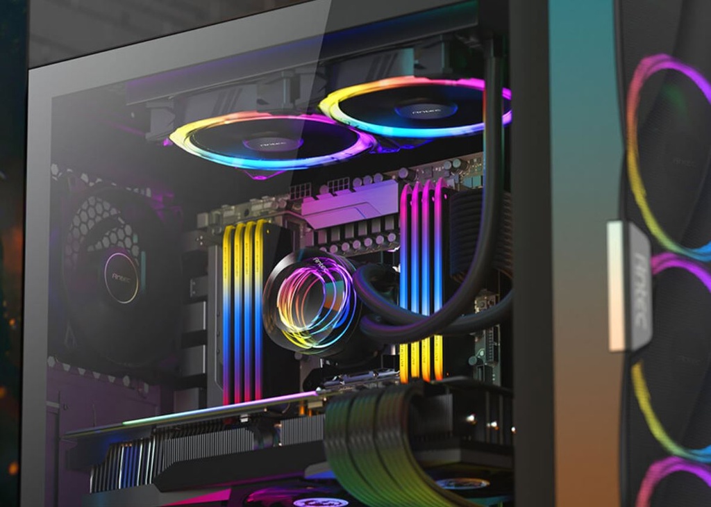 761345740463 Antec VORTEX 240mm ARGB AIO Liquid CPU Cooler + ARGB Controller, EPDM High-Density Tubing, LGA 115x, 1200, 1700, 20xx, AM3, AM4 AM5, 3 Yrs Warranty