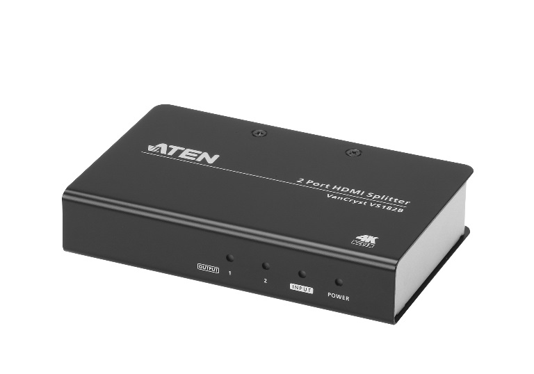 4719264645402 Aten Video Splitter 2 Port HDMI True 4K Splitter, HDCP 2.2. Support HDR. Up to 4096 x 2160 / 3840 x 2160 @ 60Hz (4:4:4)