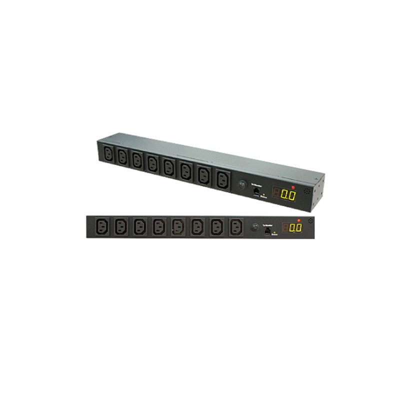 3963444103027 PowerShield Network Metered PDU, 1U, C20 input, 8 x C13 outputs, provides efficient power distribution and monitoring for network equipment