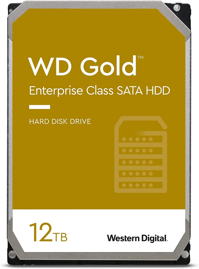 718037854519 Western Digital Gold 12TB 3.5" Enterprise Class SATA 6 Gb/s HDD 7200 RPM Cache Size  256MB 5-Year Limited Warranty (LS) replacement model WD122KRYZ