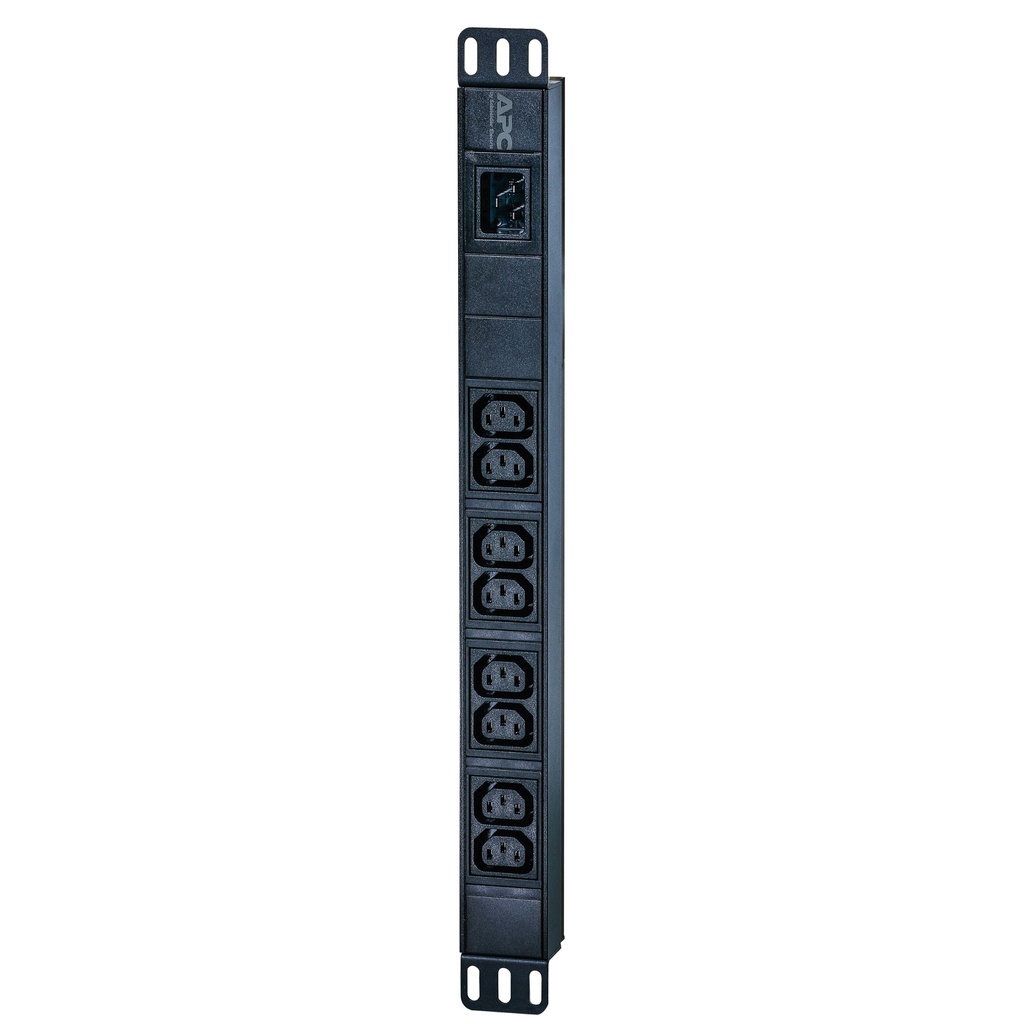 731304404996 APC Easy Rack Basic PDU, 1U Horizontal, 230V/16A Input, 1 Phase, 3.7kW, 8x IEC C13 Outlets