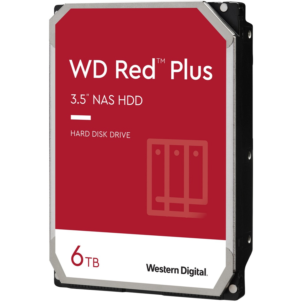 WD60EFPX-68C5ZN0 Western Digital WD Red Plus 6TB 3.5" NAS HDD SATA3 6Gb/s 5400RPM 256MB Cache CMR 24x7 8-bays NASware 3.0 CMR Tech 3yrs wty WD60EFPX