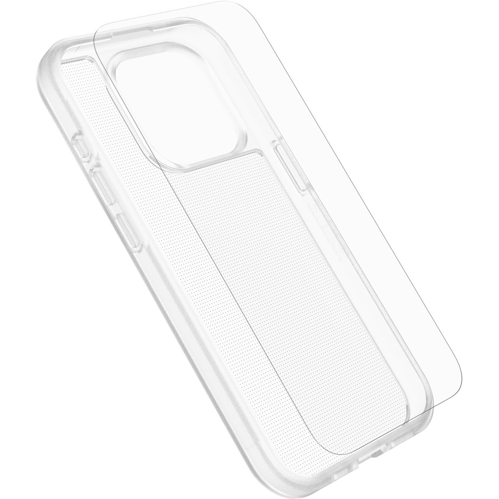 840304731404 OtterBox React Case with Screen Protector Apple iPhone 15 Pro (6.1") Clear -(78-81235),DROP+ Military Standard Case ,2X Anti-Scratch ,2 Years Warranty