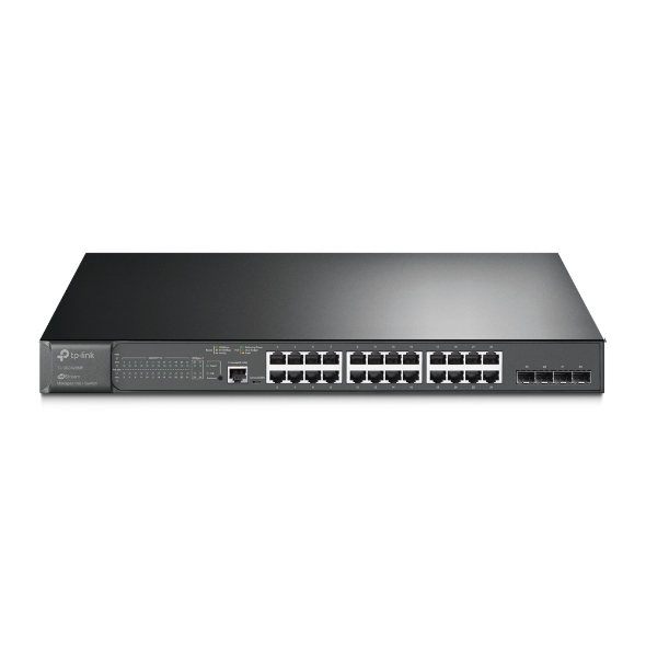 6935364010737 TP-Link SG3428MP Omada 28-Port PoE+ Gigabit L2+ Managed Switch with 4 SFP Slots, Integration with Omada SDN Controller,Static Routing, OAM, 802.1Q VLA