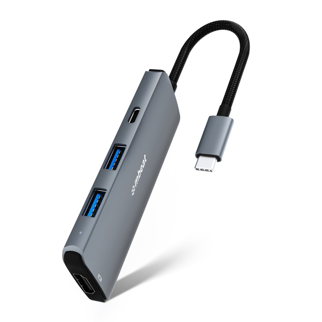 9346396003395 mbeat Elite 7-in-1 Multifunction USB-C 3.2 Hub with 8K HDMI 100W Pass Through - 1x HDMI, 2x USB-A 1x USB-C, 1x USB-C 100W Charging, 1x Micro-SD