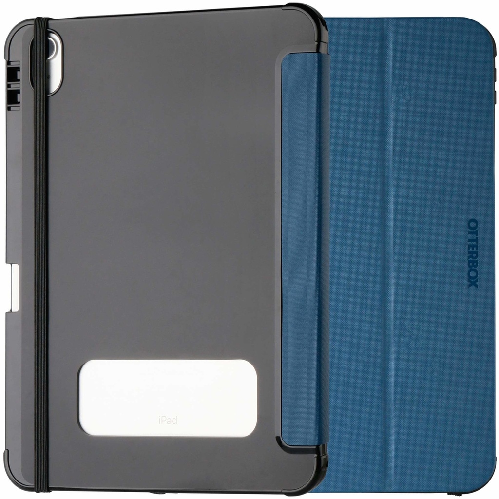 840304725410 OtterBox React Folio Apple iPad (10.9") (10th Gen) Case Blue ProPack - (77-92192), DROP+ Military Standard, Pencil Holder, 7 Years Warranty