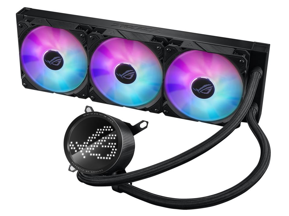 4711081927945 ASUS ROG RYUO III 360 ARGB All-In-One Liquid CPU Cooler, Anime Matrix™ LED Display, ROG ARGB, LGA 1700/1200/115x/ AM4/AM5/Aura Sync