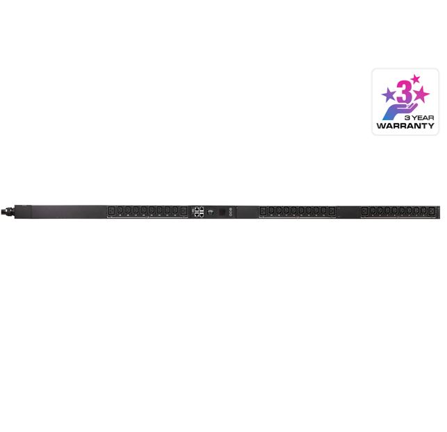 KVA-PG96230 Aten 16A 30-Outlet 3-Phase Switched eco PDU with Dual Ethernet port supporting 1Gbps
