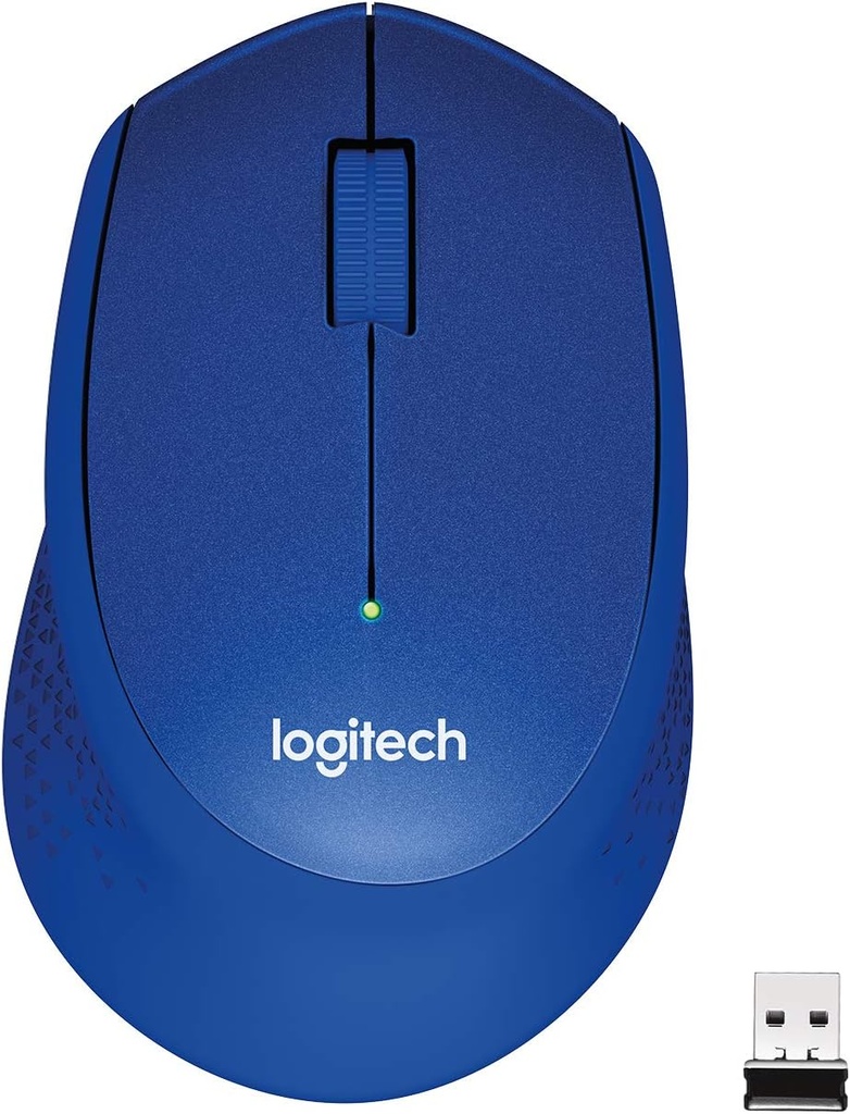 97855124005 Logitech M331 SILENT PLUS  Wireless Mouse Blue  DPI (Min/Max): 1000±  1-Year Limited Hardware Warranty