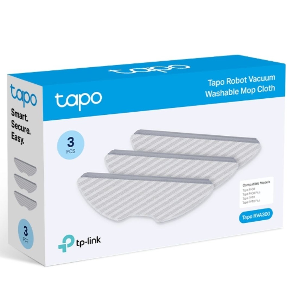 4895252500424 TP-Link Tapo RVA300 Tapo Robot Vacuum Washable Mop Cloth Compatible Models: Tapo RV30 Plus/RV30/RV30C Mop Plus/RV30C Mop/ RV20 Mop Plus/RV20 Mop/RV10