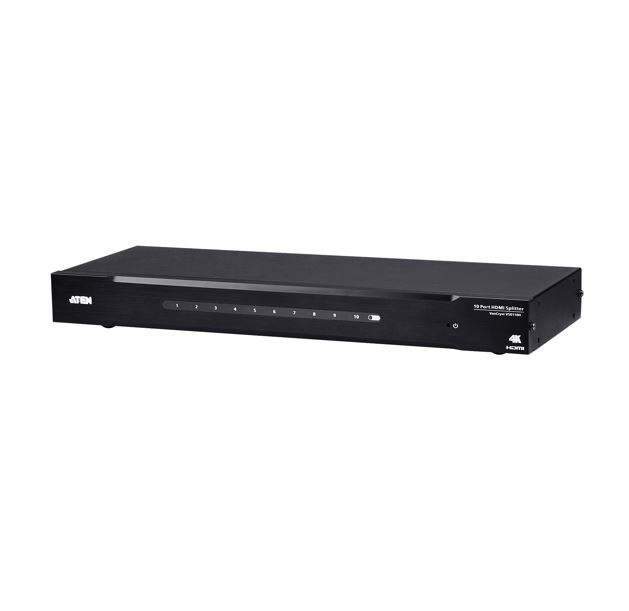4719264647499 Aten VS0110HA 10-Port 4K HDMI Splitter, HDCP 1.4 compliant, Built-in bi-directional RS-232, Supports Dolby True HD  DTS HD Master Audio, EDID Expert™