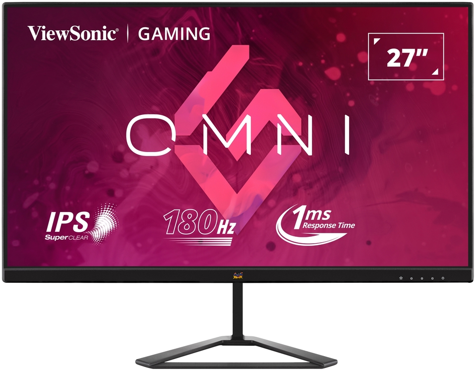 766907022124 ViewSonic 27" VX2779 PRO FHD 180Hz 1ms, HDR10, SuperClear® IPS Office Gaming Monitor - Retail VIP sku Advance Replacement Warranty