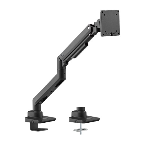 6956745172448 Brateck Fabulous Desk-Mounted  Heavy-Duty Gas Spring Monitor Arm Fit Most 17"-49" Monitor Up to 20KG VESA 75x75,100x100(Black)
