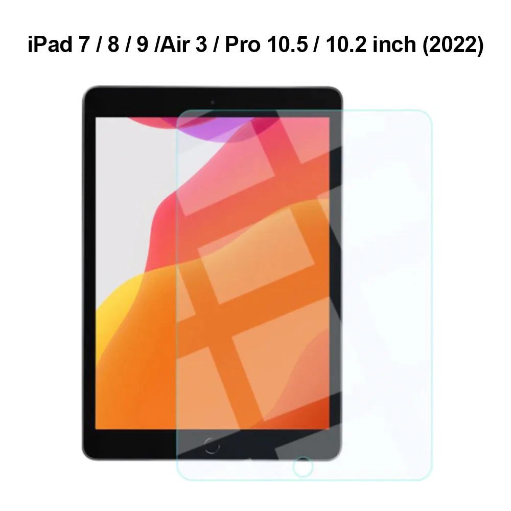 SP2DP102 USP Apple iPad (10.2") (9th/8th/7th Gen) / iPad Air 3 / iPad Pro (10.5") Tempered Glass Screen Protector : Full Coverage, 9H Hardness, bubble-free