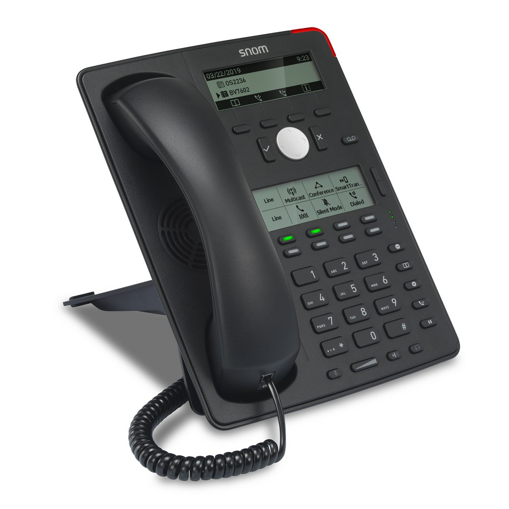 4260059582049 SNOM-D745 12 Line Professional IP Phone, High-Resolution Display, 8 Configurable Self-labeling LED Keys