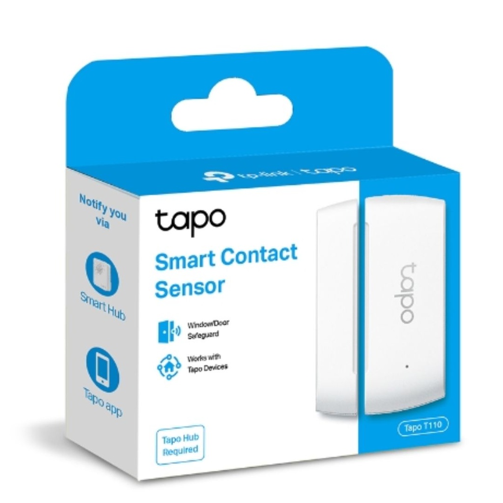 4897098687291 TP-Link Tapo Smart Contact Sensor, Window/Door Safeguard, Instant App Notification, Smart Action Support (Tapo T110)