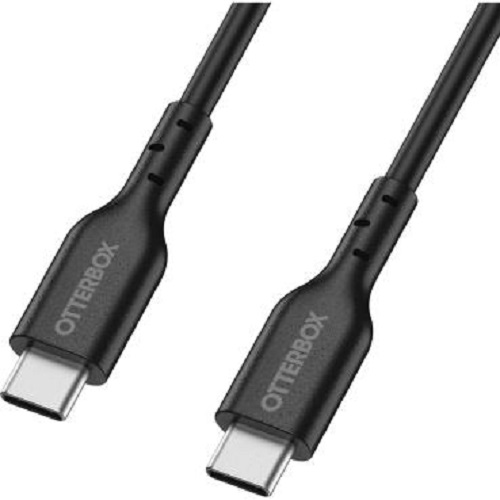 840304749782 OtterBox USB-C to USB-C (2.0) PD Fast Charge Cable (1M) -Black(78-81356),3 AMPS (60W),Samsung Galaxy,Apple iPhone,iPad, Etc, 2 Years Warranty
