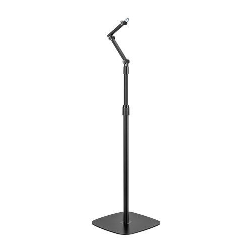 6956745172929 Brateck Stylish Height Adjustable Microphone Floor Stand(Matte Black  Light Grey) (LS)