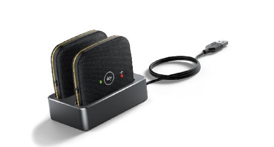 6938818315143 Yealink CPW65-PKG,  2x CPW65 Wireless Microphones, WDD60 Dect Dongle, 1.8m USB cable, 5V/2A Power Adapter,  Charger Cradle, for use with MTR Solutions