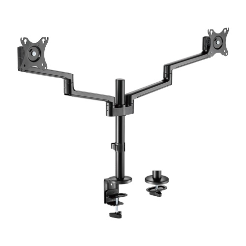 6956745176996 Brateck Premium Aluminum Articulating Monitor Mount Fit Most 17"-32" Monitor Up to 8KG VESA 75x75,100x100(Black) (LS)
