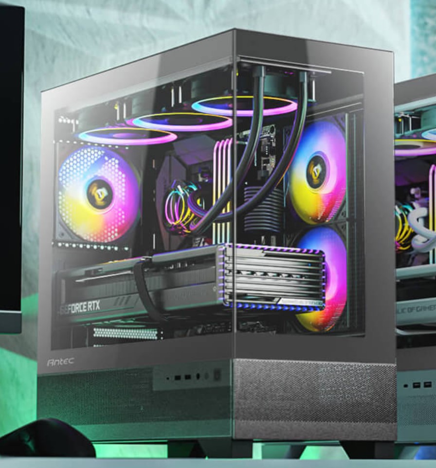 761345101431 Antec CX500M ARGB Seamless  mATX, ITX, USB-C, Up to 6 Fans. 3 x ARGB included (2x Front Right, 1 x Rear). Gaming Case