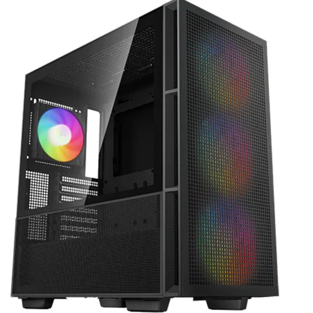 6933412774891 DeepCool CH560 HighAirflow Mid-Tower ATX Case, Magnetic Hybrid Mesh, Tempered Glass, 3 Pre-Installed 140mm ARGB Fans