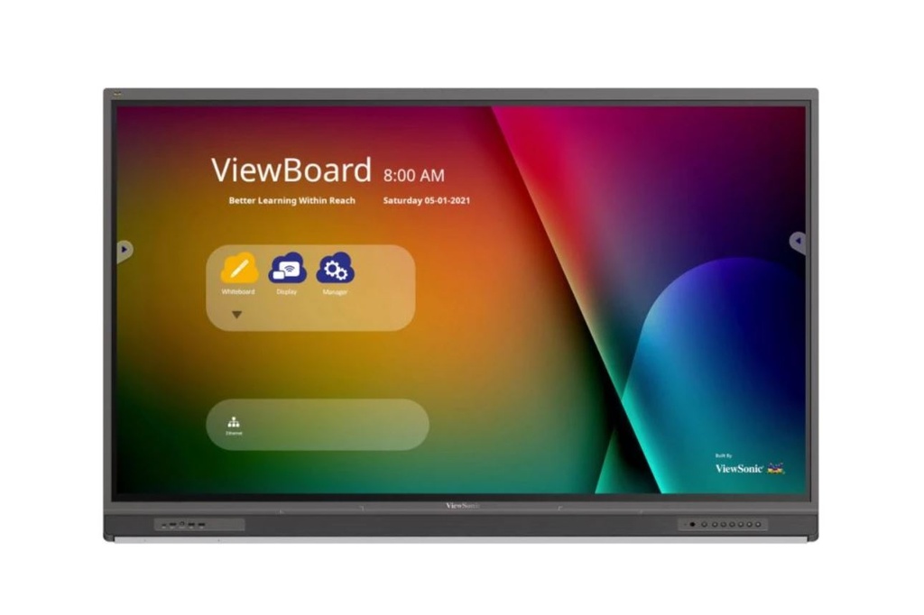 IFP6552-1C ViewSonic 65" 4K Interactive Flat Panel Display w/ myViewBoard ‐ Front Facing Speakers, USB‐C Inc VSB‐050 Wi‐Fi Dongle, IFP6552C New - 5 Years On site