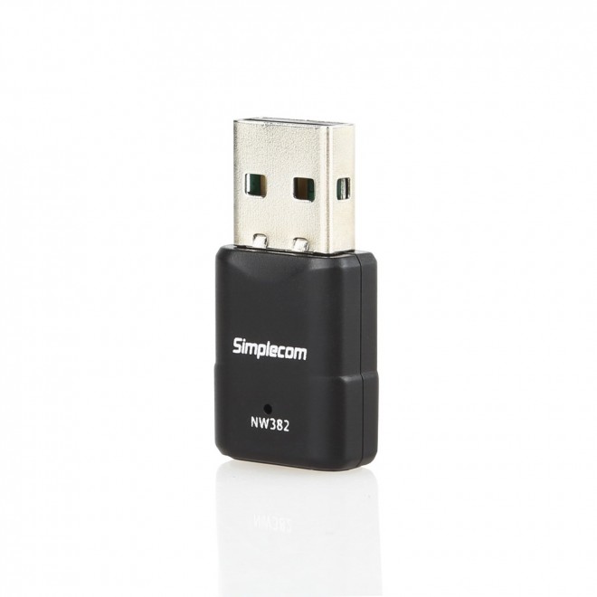 9350414000761 Simplecom NW382 Mini Wireless N USB WiFi Adapter 802.11n 300Mbps